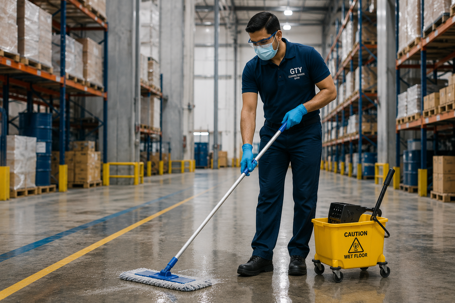 Industrial facility cleaning